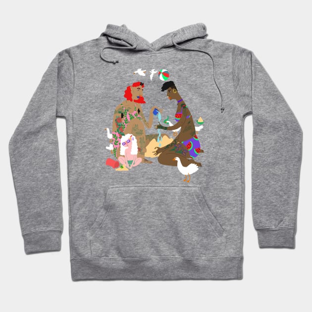 At the beach Hoodie by ezrawsmith